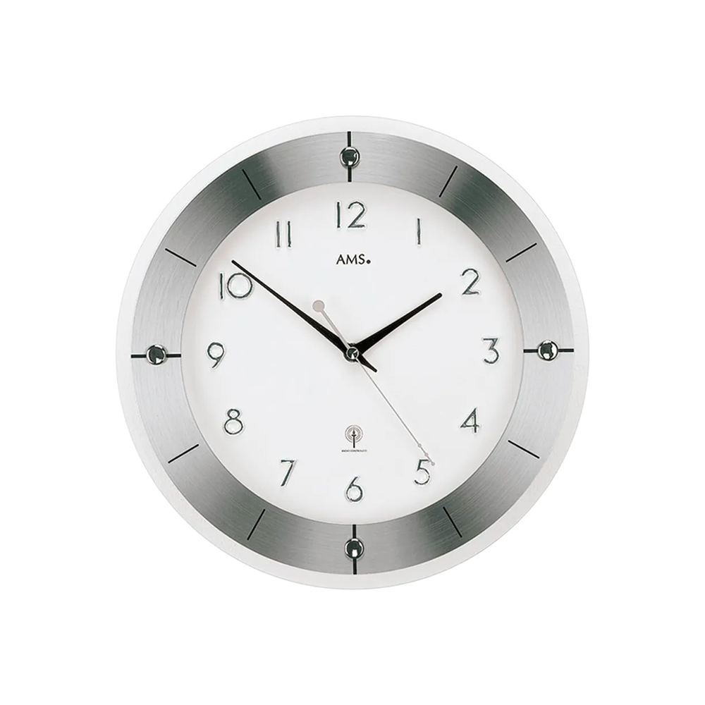 AMS Horloge Murale Design Analogique Radio-Pilotée 5848