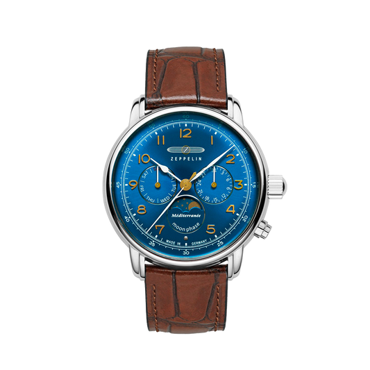 Zeppelin Méditerranée Phase de lune 42mm Bleu