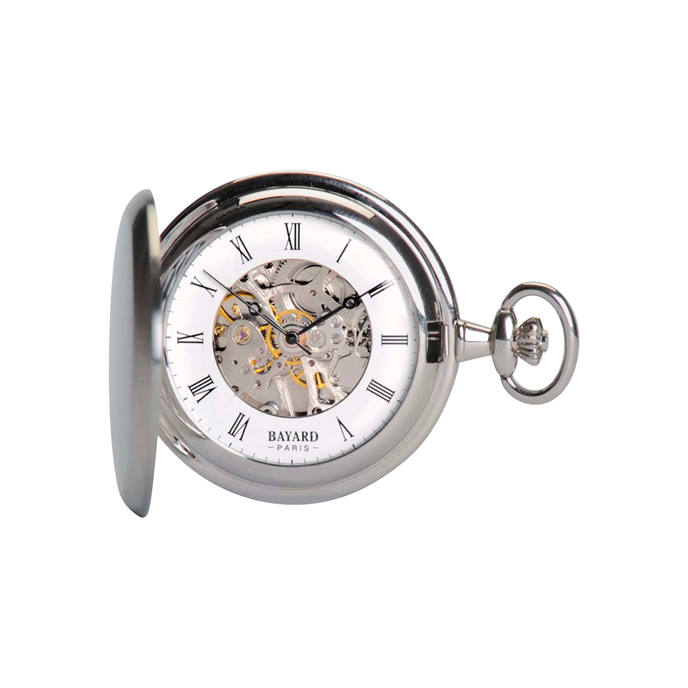 Montre à Gousset Bayard Savonnette Mécanique Argentée