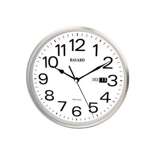 Bayard Pendule Murale Finition Argentée RS17.19