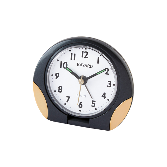 Bayard Réveil de Voyage Noir et Doré GS87.21