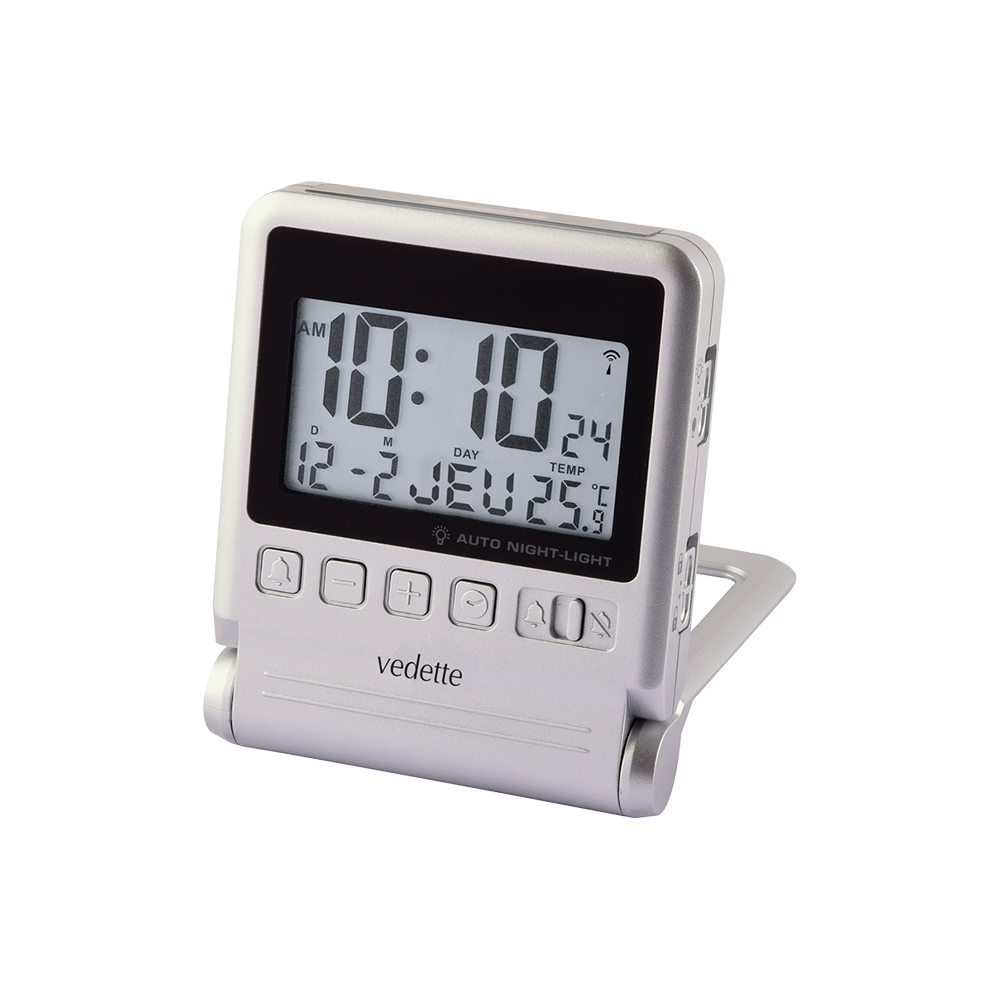 Vedette Réveil de Voyage LCD VR30089