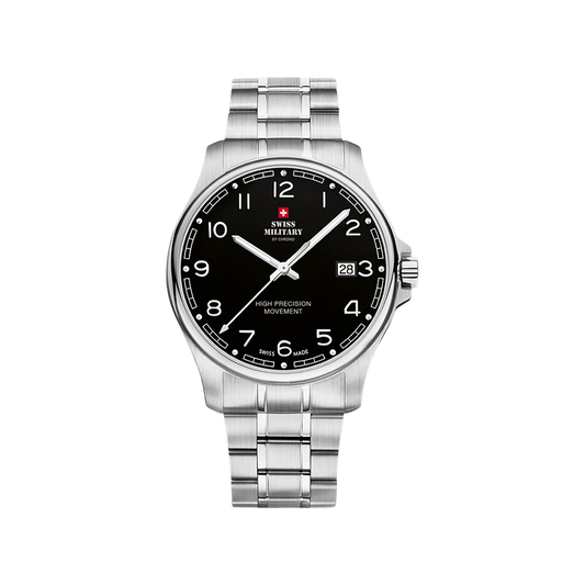 Swiss Military Classic 39mm Acier Noir