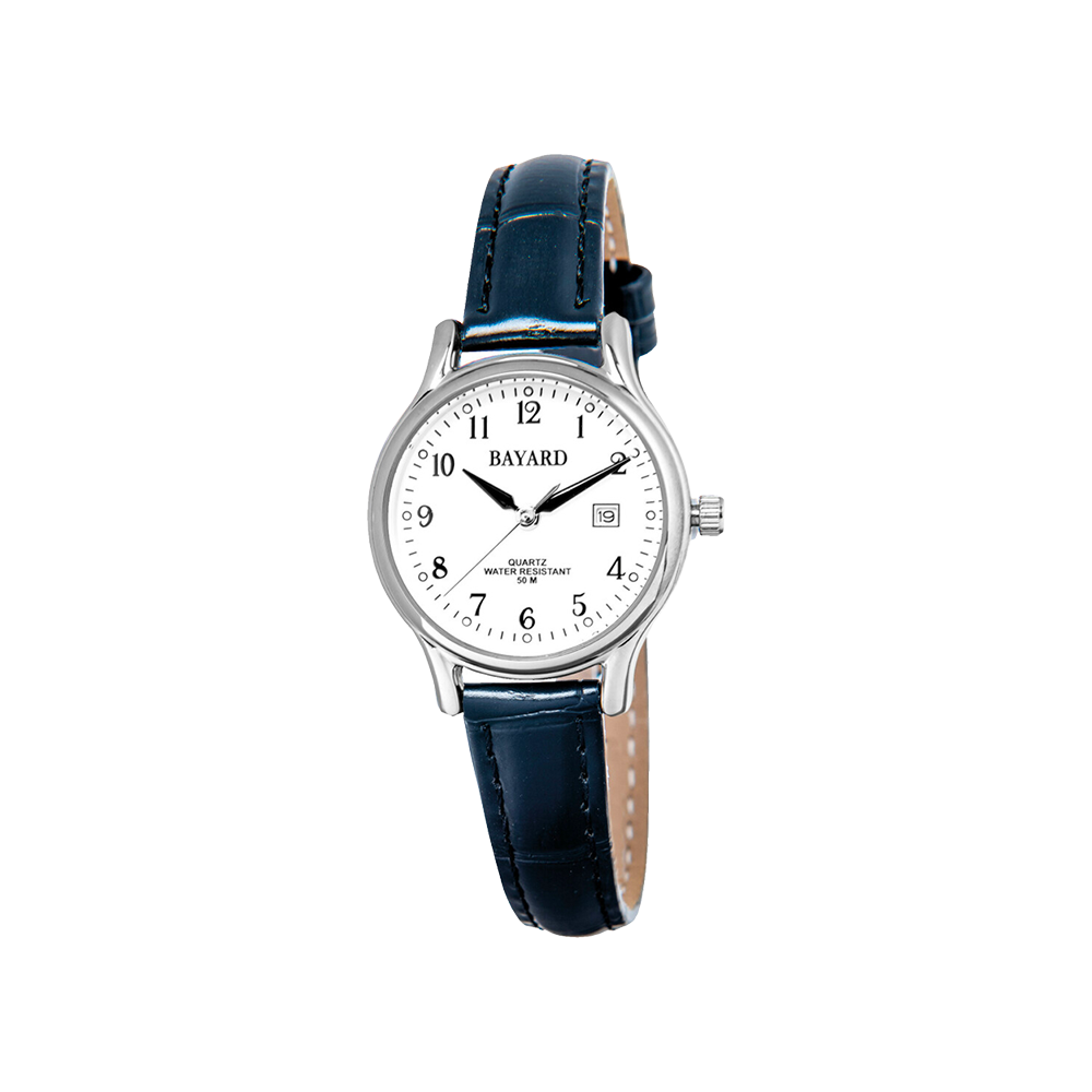 Bayard Classique Argentée et Cuir Noir MX64.1