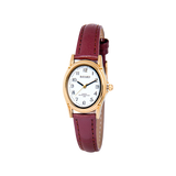 Bayard Ovale Argentée et Cuir Bordeaux MX65.3