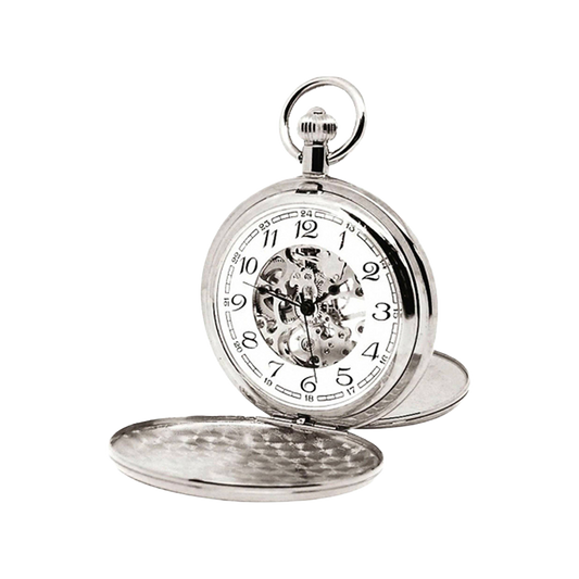 Montre à Gousset Bayard Double Savonnette Mécanique Squelette