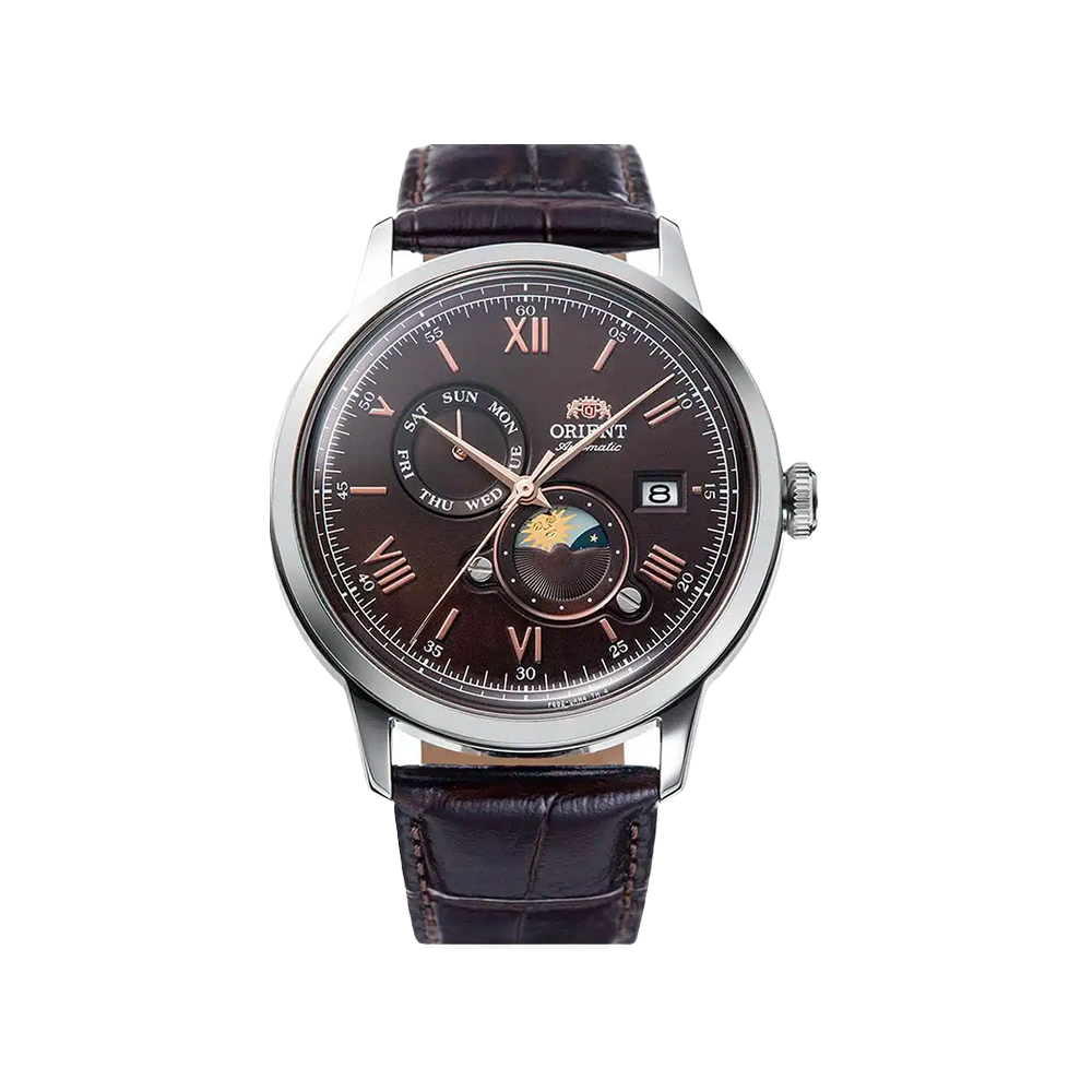 Orient Bambino Sun & Moon Marron
