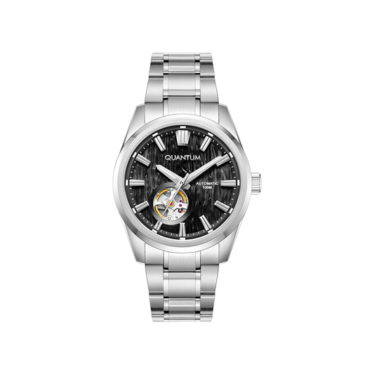 Quantum Flow 41mm Cadran Noir Cœur Ouvert QMG1192B.350