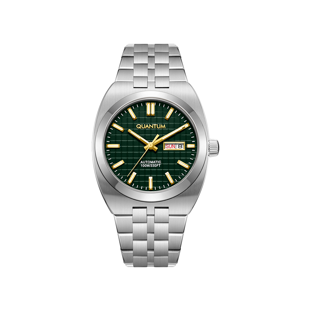 Quantum Retro 40,5mm Cadran Vert Jour-Date QMG1256B.370