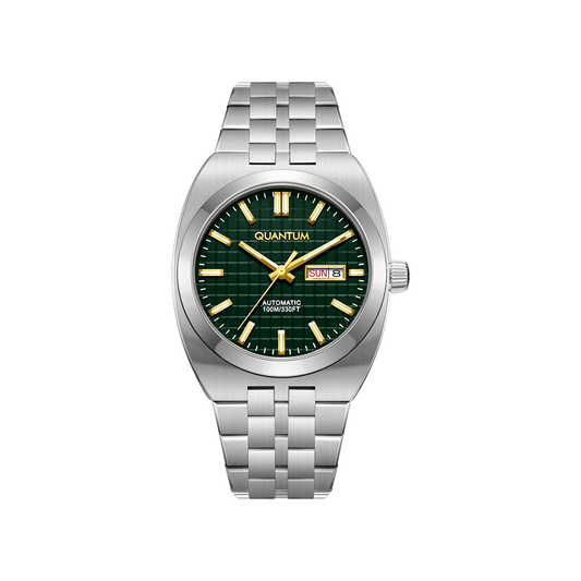 Quantum Retro 40,5mm Cadran Vert Jour-Date QMG1256B.370